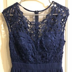 Navy bridesmaids dress